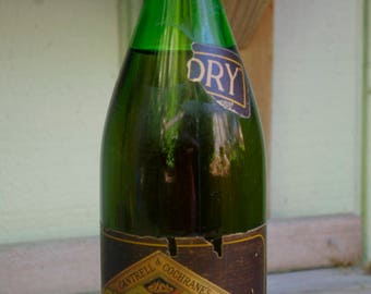 Antique Sealed Cantrell Cochrane Ginger Ale Bottle 1920