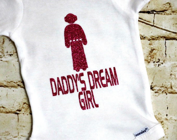 Princess Leia Baby - Star Wars Onesie - New Dad Gift - Baby Shower Gift - 1st Birthday Onesie - Baby Photo Prop - Newborn Girl to 36 months