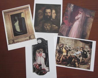 Gothic, Pre-Raphaelite, Medieval, Renaissance postcards