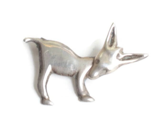 Silver Donkey Pin Mexico Movable Jointed Head