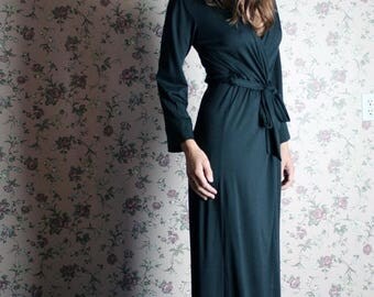 merino wool robe for women in full length - made to order - MERINO II