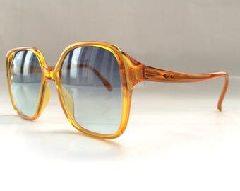 80's Vintage Terri Brogan Square-Frame Sunglasses