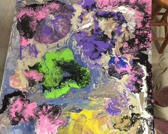 Full Blooms Acrylic Painting on Canvas