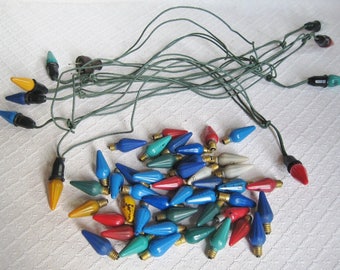 Vintage christmas lights | Etsy