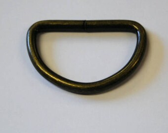 D Rings 40mm - Antique Brass