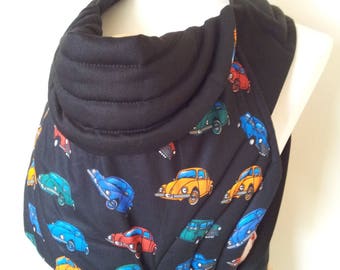 MEI TAI Baby Carrier / Sling / Reversible / Beetle Fan with Black in leg cut model