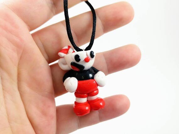 Cuphead Ornament Indie Game Decoration Polymer Clay