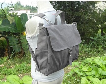 On Sale 20% off Canvas backpack, canvas rucksack, canvas bag, travel bag, school bag, diaper bag, bags for women