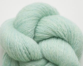 Heather Mint Recycled Cashmere Lace Weight Yarn, CSH00267