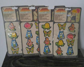 New Old Stock Retro Magnets in Package