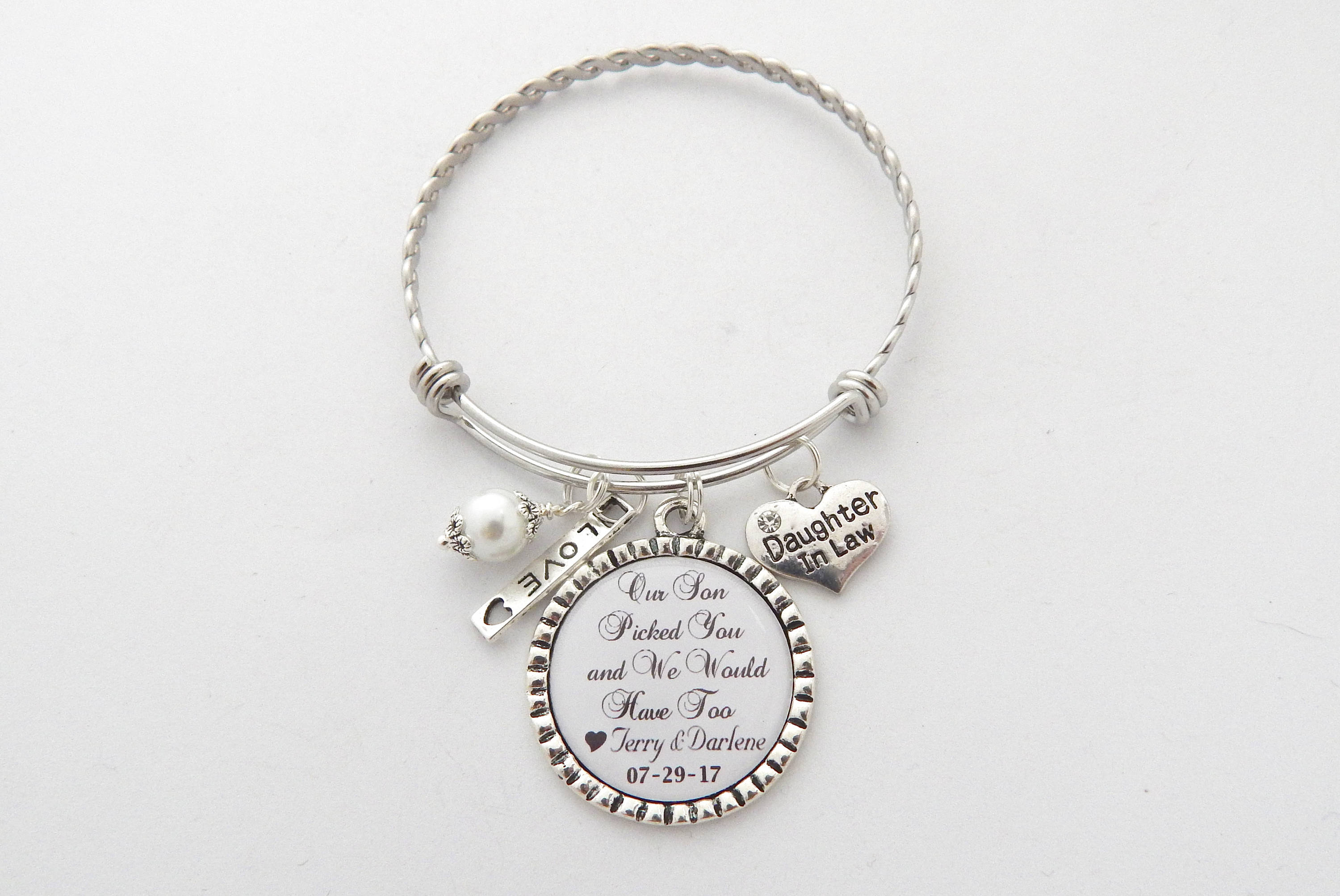 Future Daughter in Law BRACELET Daughter in Law Gift BRIDE