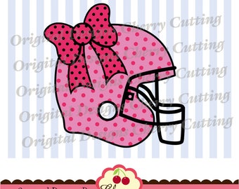 Football Helmet Svg dxf eps Silhouette & Cricut Cut degisn for girls -Personal and Commercial Use SPA04