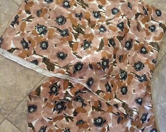 Vintage Vera Neumann Large Size Mod Floral Tablecloth 60 by 82 Inches Minty