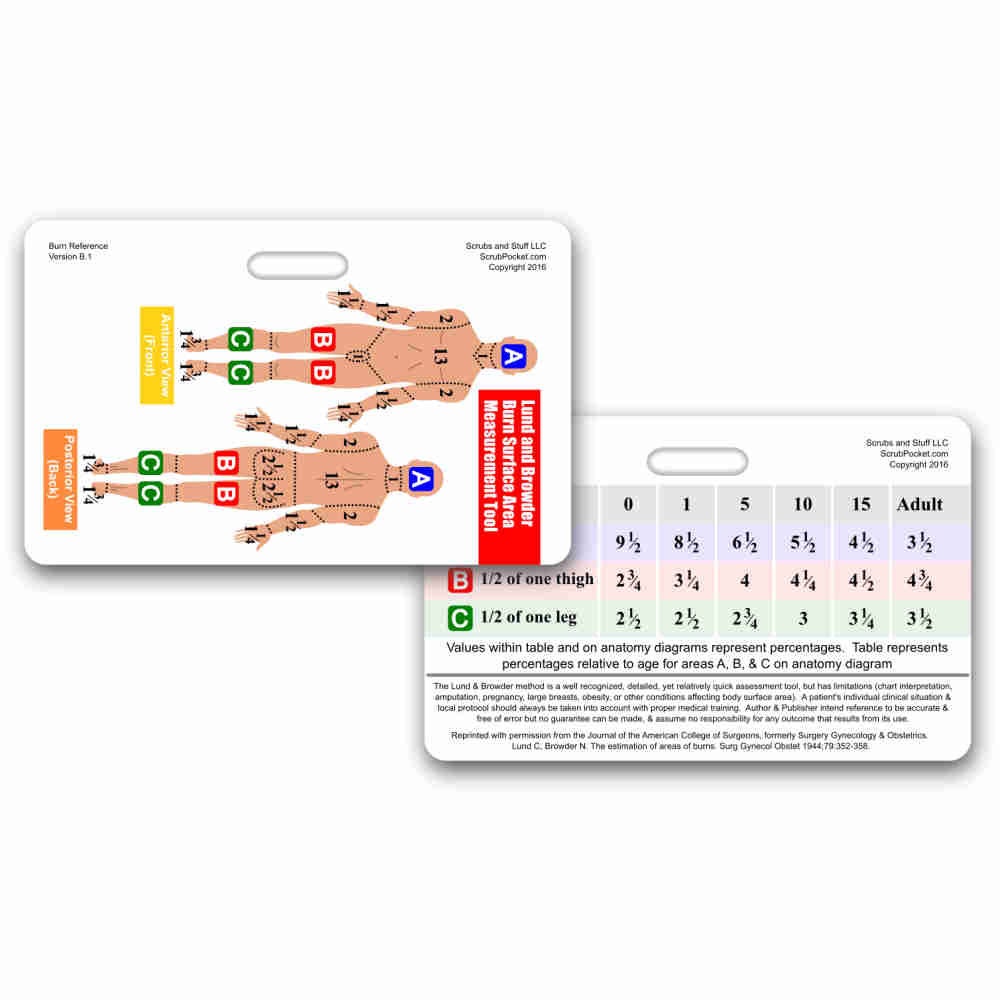 Lund and Browder Chart Horizontal Badge Card