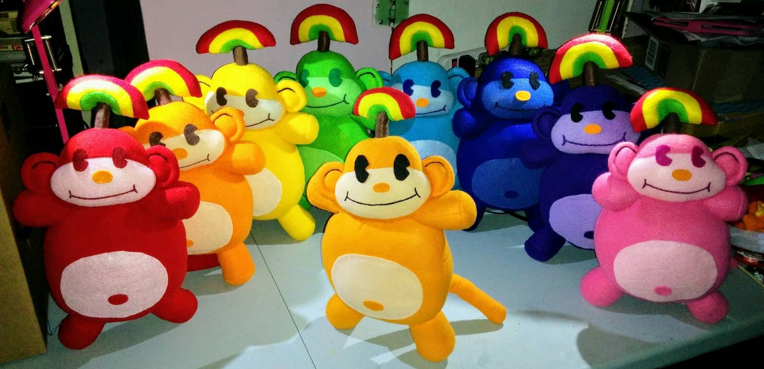 rainbow monkey plush