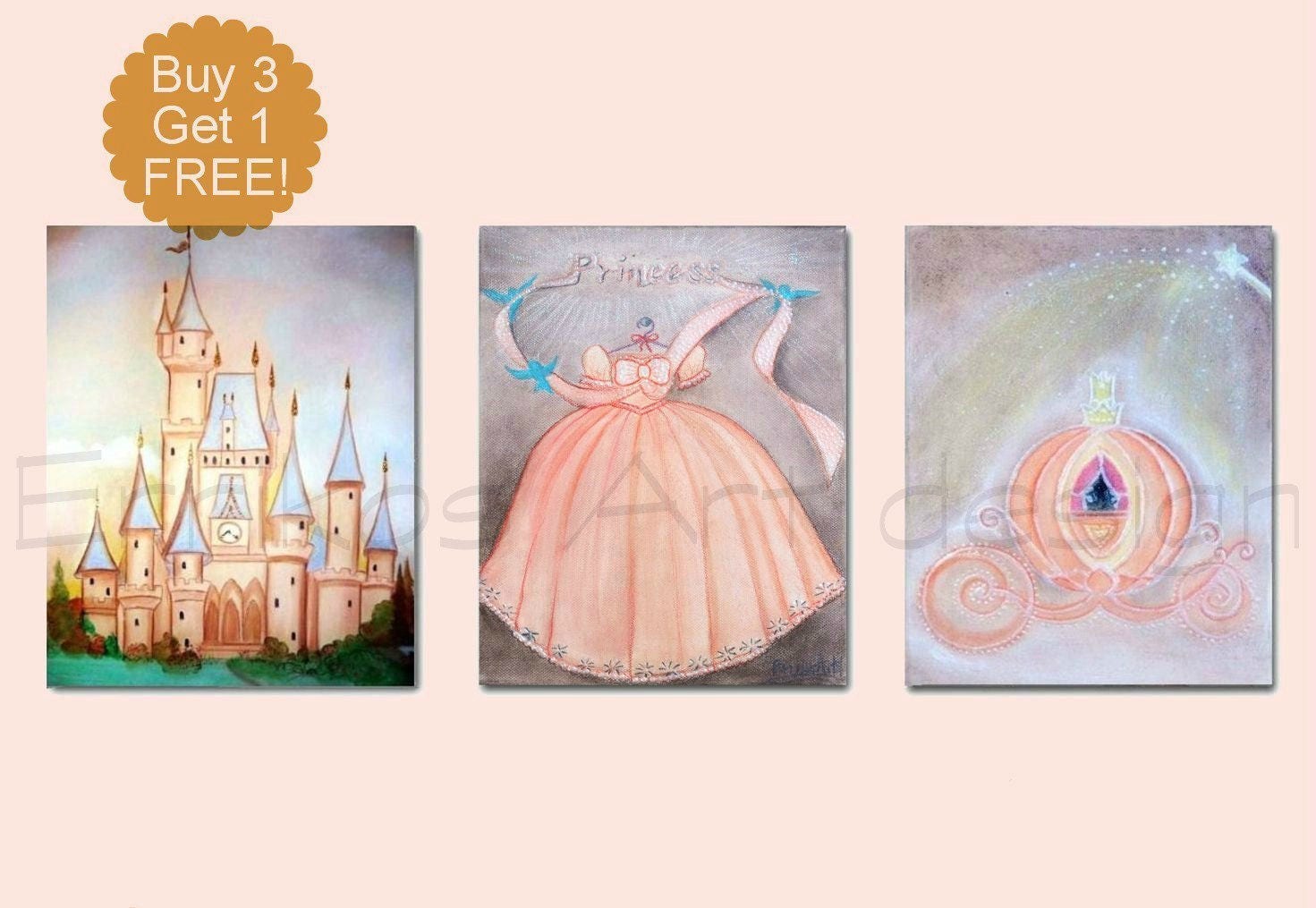 Nursery decor prints Princess Decor Baby Girl Nursery