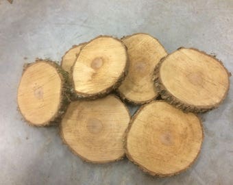 10 qty 6" to 7" wood slices for rustic wedding, centerpiece, decor, larger wood slice, table decoration, country wedding