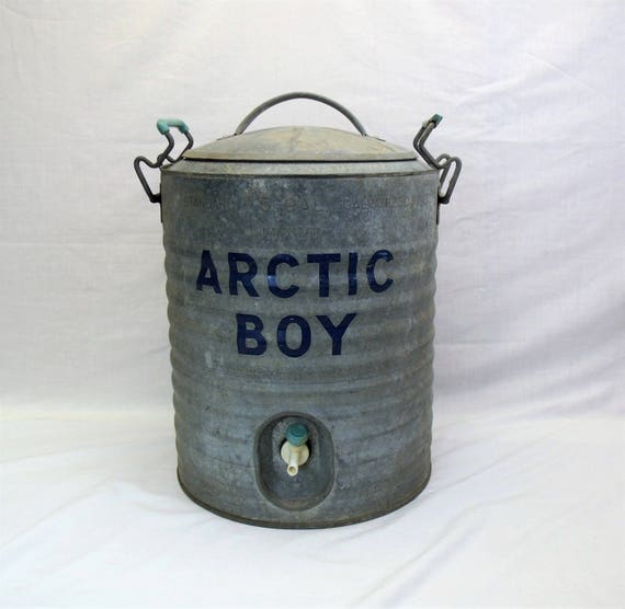 Arctic Boy galvanized metal vintage Water Cooler 5 gallon