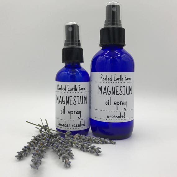 Magnesium Oil Spray Lavender or Unscented Migraine Relief