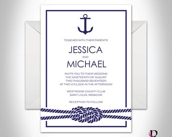 Nautical Wedding Invitation
