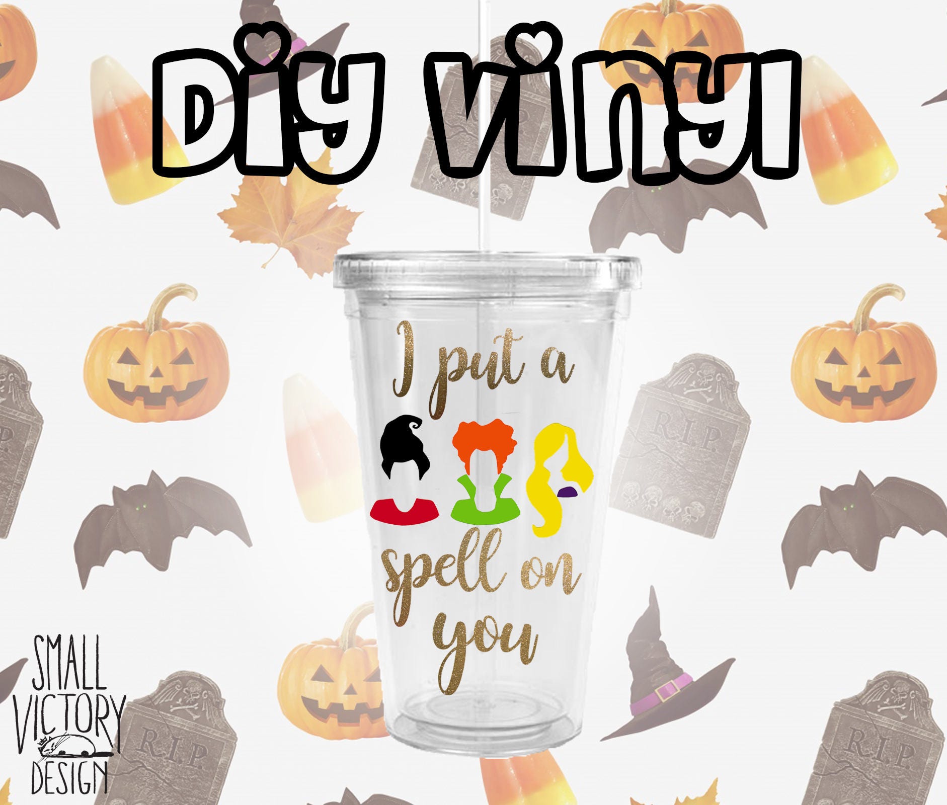 Uncategorized Diy Vinyl Stickers i put a spell on you hocus pocus diy vinyl decals vinyl