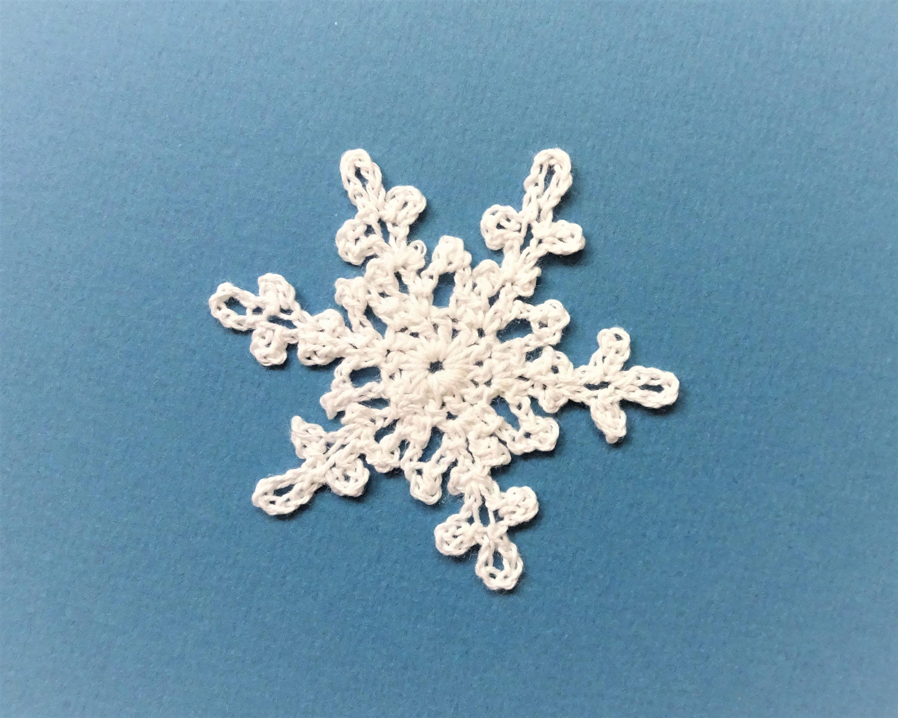 Crochet snowflake applique pattern lace snowflake pattern