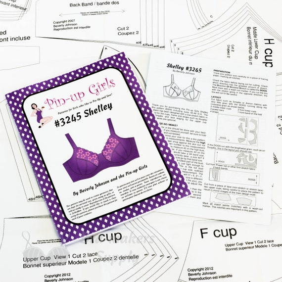 The SHELLEY Bra PATTERN A Pin Up Girls Original Pattern from