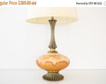 SALE mid century table lamp, glass table lamp, beautiful glass saucer table lamp, mid century, hollywood regency, vintage