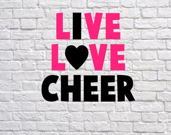 Live love cheer | Etsy