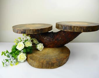 Cupcake Stand Rustic Wood Cake Tiered Tree Cupcake Stand Rustic Wood Cake Tiered Tree
