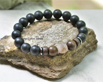 Gift From Wife Beaded Bracelet Mens Bracelet Mens Gift For Husband Brother Gifts For Boyfriend Bracelet Gift For Him Uncle Gifts