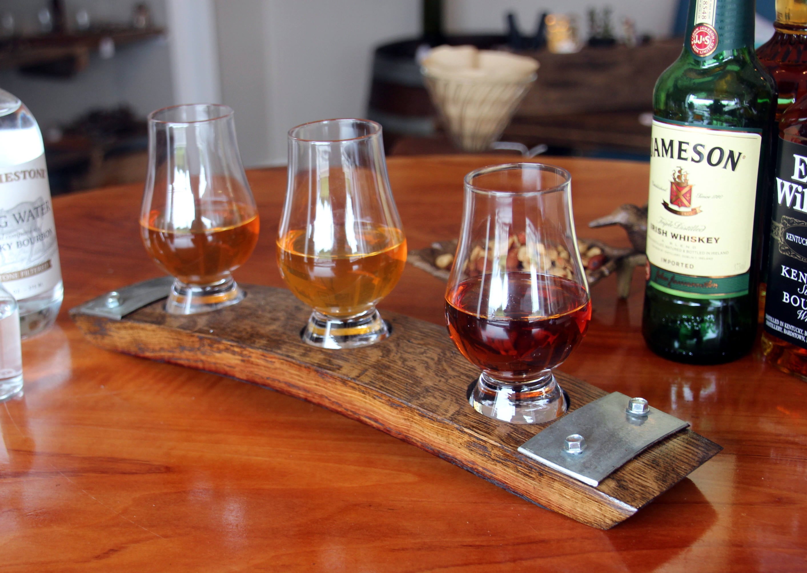 The Original Barrel Stave Whiskey Flight Scotch Flight