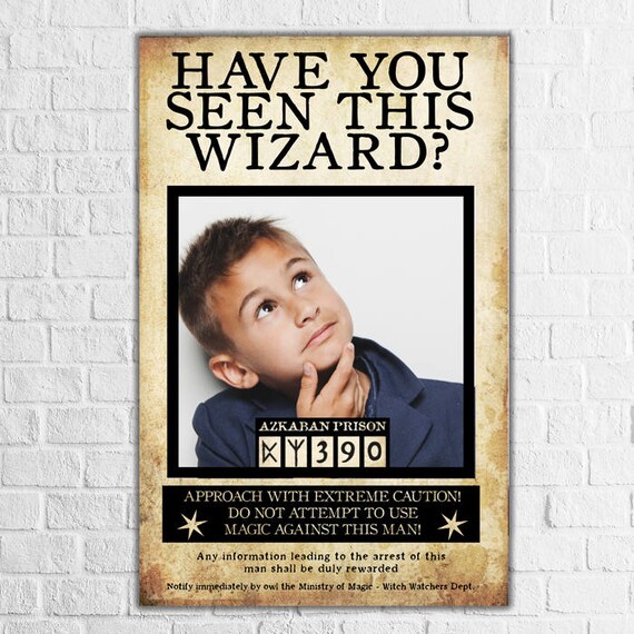 Harry Potter Photo Booth Harry Potter Wanted Poster Harry