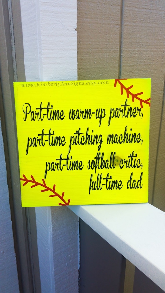 Softball sign Baseball sign Softball decor Softball coach
