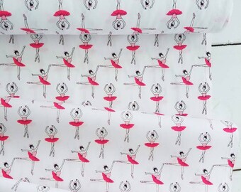 Sevenberry Mini Prints - Ballerina (White Background) - Robert Kaufman