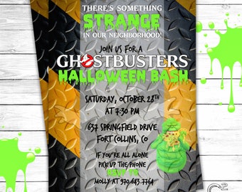 Ghostbusters Party Invitation | Halloween