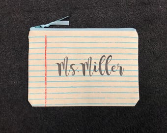 Personalized pencil bag for back to school!