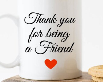 thank you for being a friend gifts