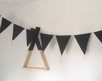 Fabric Banner- Fabric Bunting Flag- Room Decor