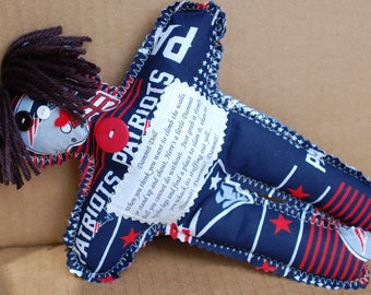 New England Patriots Adult Stress Toy or Gag Gift Dammit Doll or Darn It Doll