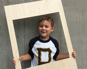 Instagram style photo frame, large wooden frame DIY 22.5x33 inches. Instagram prop, unfinished wooden photo Instagram inspired photo fra