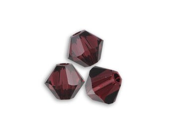 20 Swarovski bicone 4mm burgundy Swarovski Crystal
