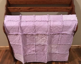 Purple Infant Rag Quilt
