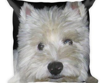west highland terrier pillow