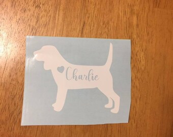 Beagle Personalized Decal