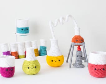 PATTERN: Crochet Chemistry Set, Amigurumi Chemistry Set, Chemistry Set, Crochet Pattern, PDF Pattern