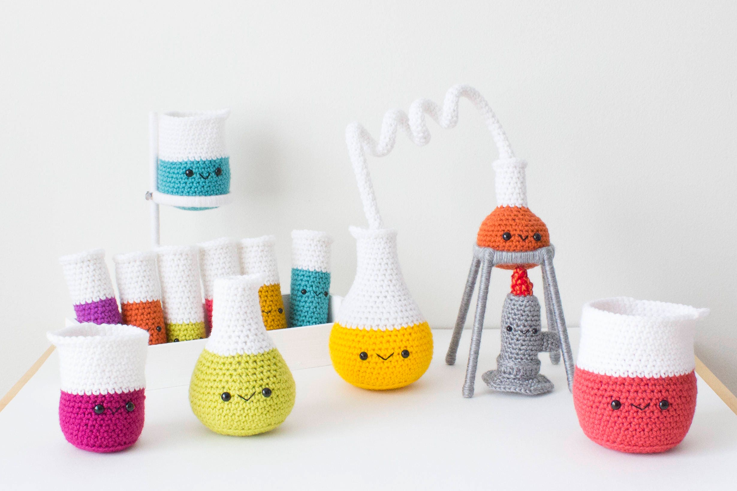 PATTERN ONLY Crochet Chemistry Set Amigurumi Chemistry Set