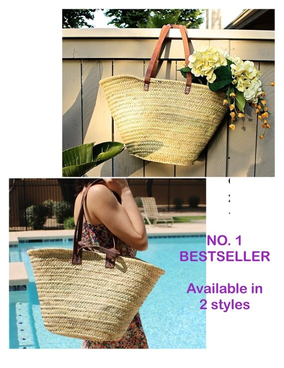 French Market Bag French Market Basket Straw Tote Straw