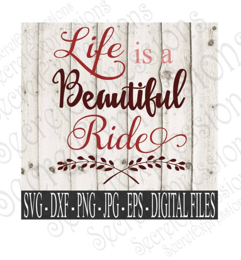 Life is a Beautiful Ride Svg Family Svg Inspirational Svg