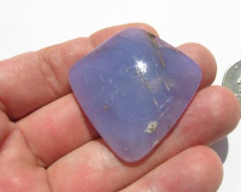 Holley Blue Agate Cabochon Holly Blue chalcedony Tumbled Holley Blue Jewelry Holley Purple cab Lavender Chalcedony Holley cabochon